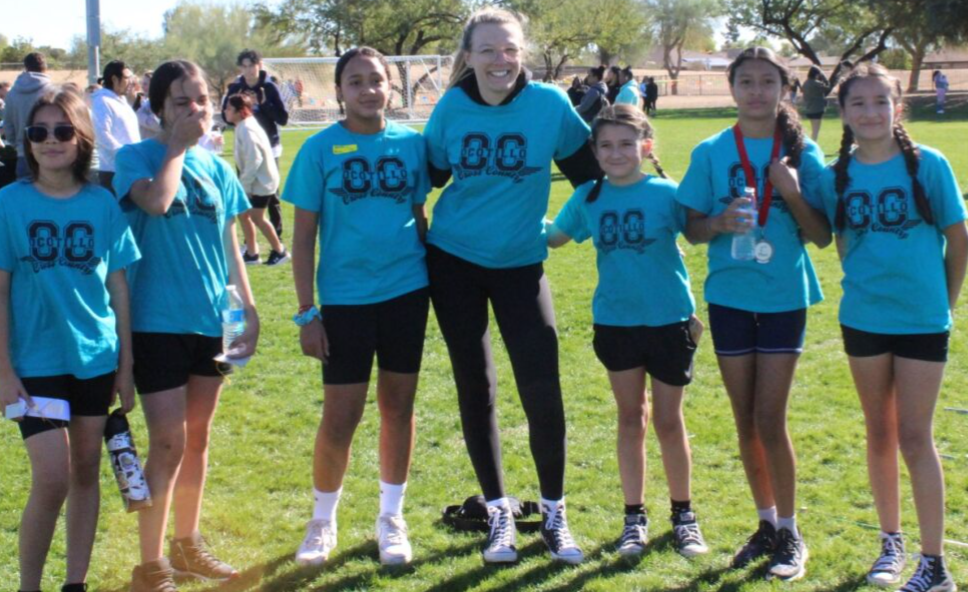 Coach with Ocotillo runners Coach with Ocotillo runners